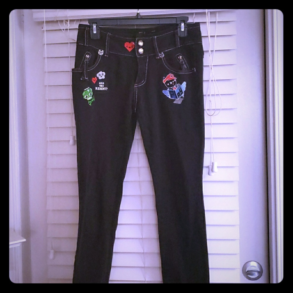 Azona A02* TOBY BLACK* NEW* SKINNY JEANS*